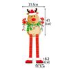 Nova Decoração de Festa de Natal Pendurada Pendurada Pendurada Pendurada Papai Noel Alce Pés Retráteis Pendurada Pendurada Pendurada Pendurada