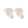 26 Novos Produtos Meias de Bebê Finas de Verão para Meninas Algodão Penteado Meias de Malha Infantil Borda de Renda Meias de Bebê