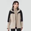 Roupa externa à prova de frio para homens e mulheres, três em um, duas peças removíveis, grupo de macacão com forro acolchoado de veludo extra, fabricantes