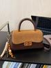 Bolso Pequeño de Mano, de Hombro, Cruzado para Mujer, Moda Coreana 2025 Otoño e Invierno Nuevo, Versátil, para Ir al Trabajo, Bolso de Mano de Moda