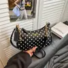 Bolso de Hombro Nuevo 2026 con Cadena de Lunares, Bolso de Hombro y Cruzado de Moda y Versátil, Bolso de Mano de Diseño de Nicho de Alta Gama