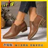 Zapatos de Mujer de Gama Alta Estilo Retro con Punta y Corte Profundo Nuevos Primavera y Otoño 2025 Cómodos Casuales Versátiles para Mujer