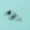 Plata de Ley S925 Cuentas Espaciadoras Creativas de Bádminton Accesorios Hechos a Mano DIY Pulsera de Cuerda Trenzada Collar Borla Sombrero Cuentas para Sombrero de Flor