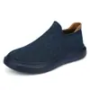 Nuevos Zapatos Tejidos Fly Slip-On para Pareja para Hombre, Zapatos Deportivos de Malla para Hombre, Zapatos Casuales Old Beijing para Hombre