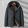 Abrigo de Algodón Grueso de Terciopelo de Venta Caliente Transfronterizo de Longitud Media Estilo Papá Invierno para Abuelo de Mediana Edad y Anciano Chaqueta de Algodón Cálida Nueva de Invierno