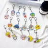 Llavero de dibujos animados de doble cara al por mayor acrílico transparente astronauta hombre del espacio lindo regalo para estudiante colgante de mochila