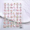 Pegatinas para Uñas Serie de Frutas Estéreo en Relieve 5D Pegatinas Decorativas de Cachorro Blanco de Dibujos Animados para Teléfono y Tableta Pegatinas para Uñas