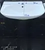 Lavabo de pedestal de cerámica de tres agujeros de un solo agujero lavabo baño balcón lavabo de doble agujero lavabo de pie de dos agujeros
