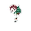 Merchandising de Anime Demon Slayer Llavero Acrílico Soporte Transparente de Doble Cara Colgante Decoración Zenitsu