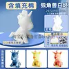 Jardín de Infancia Huanchuang Tie-Dye Works Adornos Colgantes DIY Llavero Colgante Muñeca Colgante Blanco Crudo Muñeca Semi-terminada