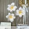 Lirio Hemerocallis Simulado Flor Falsa Flor de Piso para Boda Salón de Bodas Floral Decorativo de Alta Gama Arreglo Floral de Plástico Artificial