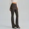 Pantalones de Yoga Acampanados Primavera 2026 para Mujeres Altas, Longitud Extendida, Diseño Dos en Uno con Cubierta de Falda, Pantalones Deportivos de Fitness de Cintura Alta