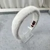 Diadema de felpa estilo coreano para otoño e invierno, nuevo accesorio para el cabello simple para mujer, diadema de felpa de borde ancho Maillard