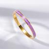 Pulsera de Acero Titanio para Mujer Venta al por Mayor Transfronteriza Mujer Celebridad de Internet Oro Negro Mujer Joyería de Alta Gama para Mujer Electrochapado que No se Desvanece