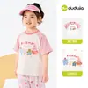 Compra 2 artículos y obtén 5 yuanes de descuentoCamiseta infantil de Dudu, top de manga larga de dibujos animados de otoño para niños, conjunto de otoño para niñas