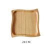 Precio de Fábrica Venta Directa Plato de Madera Platos de Fondo Grueso Platos Platos Creativos para Snacks Plato para Frutas Plato para Pasteles Vajilla