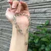 Pulsera Original de Cristal para el Cabello Pixiu Verde y Amarillo "Bosque de Romero" para Mujer, Pulsera de Lujo Ligero Estilo Ins