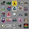 50 Pegatinas de Música Electrónica Transfronterizas Música Electrónica Moda Musical Genial Impermeables Decoración Altavoz Pegatinas para Laptop