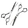 Tijeras para el cabello Nepsen de 6.0 pulgadas con mango de dragón pequeño tijeras para el cabello tijeras planas tijeras para flequillo tijeras dentadas tijeras finas