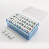 Mahjong Americano Acrílico Personalizado Transfronteiriço Entretenimento Doméstico Mahjong Americano Multicamadas Peças de Mahjong Conjunto de Mahjong para Presente de Feriado