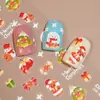 Redanco5D Embutido Popular Adesivos para Nail Art Série de Natal Ursinho Fofo Adesivos 3D para Unhas Dr1306
