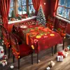 Amazon Temu Mantel de Campana de Navidad Más Vendido al por Mayor Mantel de Navidad Impermeable Juego de Fundas para Sillas Producción Personalizada