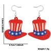 Pendientes del Día de la Independencia de Amazon Joyería Europea y Americana Fiesta Decoración de Fiesta Pendientes Brillantes Estrella Bandera Pendientes de Mariposa