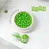 Nuevo dopamina verano color macarrón tamaño color mixto uña bola de acero pequeña creativa cuenta redonda joyería