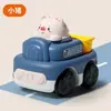 Generación mayorista de divertidos coches de ingeniería de dibujos animados, excavadora resistente a caídas, para niños y niñas, juguetes de simulación para niños, coche de inercia a presión