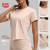 Camiseta de Moda Transpirable Holgada de Malla de Estilo Nuevo Europeo y Americano de Manga Corta para Yoga, Tops Deportivos para Mujer