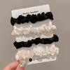 Elástico de Borracha Altamente Elástico e Durável Corda de Cabelo, Elástico de Cabelo Francês de Pequeno Intestino de Alta Qualidade, Acessórios de Cabelo de Bola, Faixa de Cabeça de Bainha de Couro para Adultos para Mulheres