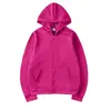 Comércio Exterior Europeu e Americano Masculino e Feminino Mesmo Cardigã Suéter com Capuz Cor Sólida Solto Roupa Esportiva Top Outono e Inverno Camisa com Zíper