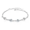 Pulseira feminina de prata esterlina estilo coreano simples Mori personalizada joia antiga design de nicho pulseira de nó de pêssego