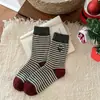 Calcetines de lana polar gruesos y cálidos para mujer, Otoño e Invierno 2025, Navidad, a media pantorrilla, holgados, Venta al por mayor