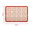 Tapete de silicone para assar transfronteiriço, resistente ao calor, antiaderente, com marcações, adequado para assar macarons, biscoitos, pão e outros produtos assados no forno