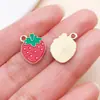 20 Estilos de Goteo de Aceite Serie Roja Mariquita de Siete Estrellas Sandía Accesorios de Joyería de Aleación Colgantes DIY Charms para Pulseras