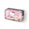 Nueva Bolsa Cosmética Cuadrada de Hello Kitty para Mujer, Linda Bolsa de Almacenamiento de Gran Capacidad, Bolso de Mano con Cadena de Dibujos Animados, Venta al por Mayor