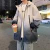 NASA Jaqueta Gradiente Impermeável Masculina Primavera e Outono Nova Marca Solta da Moda Jovem Casual Casaco Jaqueta All-match