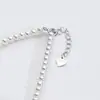 Collar de Perlas de Agua Dulce Naturales Set de Pulseras para Mujer Accesorios de Plata de Ley 925 Lujo Ligero Cadena para Clavícula de Nicho Joyería al por Mayor