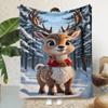Manta de Franela Exclusiva Transfronteriza Manta Impresa Digitalmente en 3D Manta para Sofá Manta Cuadrada de Navidad Se Puede Personalizar con Fotos y Se Puede Iniciar con un Clic