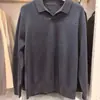 Polo de Punto con Media Cremallera y Canalé / Camiseta de Manga Larga para Hombre Nueva Colección Primavera/Otoño 2026 Holgada Manga Larga 487157
