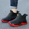 Botas de lluvia de caña corta para hombre, antideslizantes, especiales para entrega de alimentos, zapatos de agua para pesca, nuevo estilo 2026, para hombre, con forro de fleece, zapatos de goma, botas de lluvia impermeables