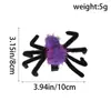 Nueva Horquilla de Araña de Simulación de Halloween Transfronteriza Araña de Felpa Broche bb Divertido Aterrador Accesorios para el Cabello Utilería de Decoración para Fiesta