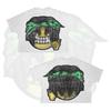 Camiseta Oversize de Manga Corta Estampado Plano de Personaje de Dibujos Animados Gótico Harajuku para Hombres y Mujeres, Top de Algodón Puro Hip-Hop Venta al por Mayor