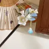 Horquilla con borla de estilo antiguo para mujer, horquilla de alta gama de estilo chino, horquilla de ébano negro, accesorio para el cabello moderno y sencillo