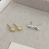 Pendientes Ovalados Sencillos Elegantes Estilo Ins de Plata de Ley S925 Nalan Estilo Coreano Exquisita Joyería para Orejas para Mujeres M06391