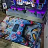 Tapete para Sala de Estar com Máquina de Jogo Amazon Tapete para Sofá e Mesa de Centro Tapete para Decoração de Quarto de E-Sports Capacho para Porta de Entrada