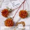 Buquês de flores artificiais marrons para salões de casamento, decorações de teto, marcadores de corredor e fundos na cor de caramelo; arranjos de flores de seda.
