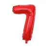 Globos Digitales de 32 pulgadas Empacados Individualmente, Decoraciones de Cumpleaños Versión Americana, Globos Decorativos Flotantes de Papel de Aluminio con Helio