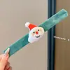 Decoração de Argola de Natal Presente Pequeno para Crianças Pulseira de Papai Noel e Rena Pulseira de Atividade para Jardim de Infância
